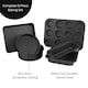 image 2 of Durastone 6 Piece Non Stick Baking Set in Black - Muffin Tin, Loaf tin, Traybake Tin, Cake Tins, Roasting Oven Tray