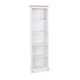 image 4 of Corona 5-Shelf Tall Narrow Bookcase - Premium Wax Top with Solid Pine Construction and Practical Shelving | White | White Wax | One Size | 1