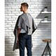 image 4 of Premier Waterproof Salon Gown - Dark Grey - One Size