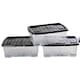 image 3 of 2 Pack 30L Underbed Storage Boxes with Lids Stackable Storage Boxes