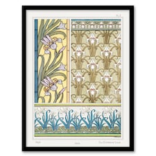 Maurice Pillard Verneuil Framed Wall Art Print Iris Floral Patterns Home Décor