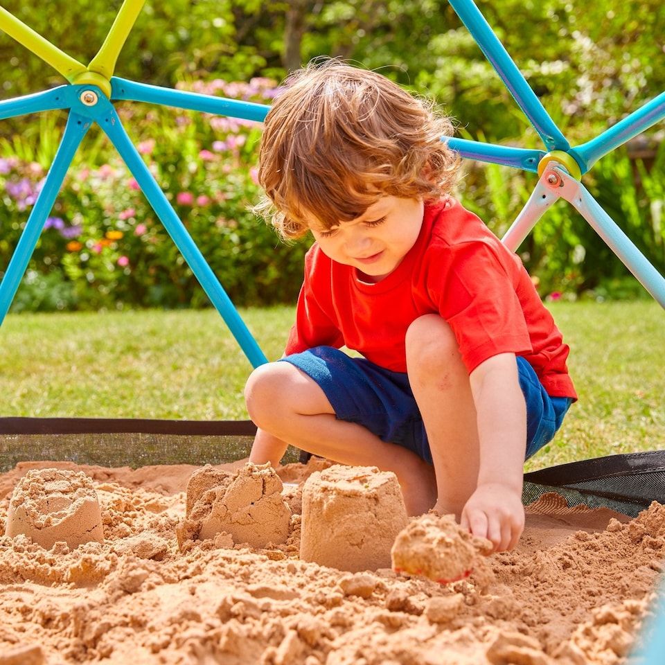 image 1 of TP 1.9m Metal Climbing Dome & Sandpit