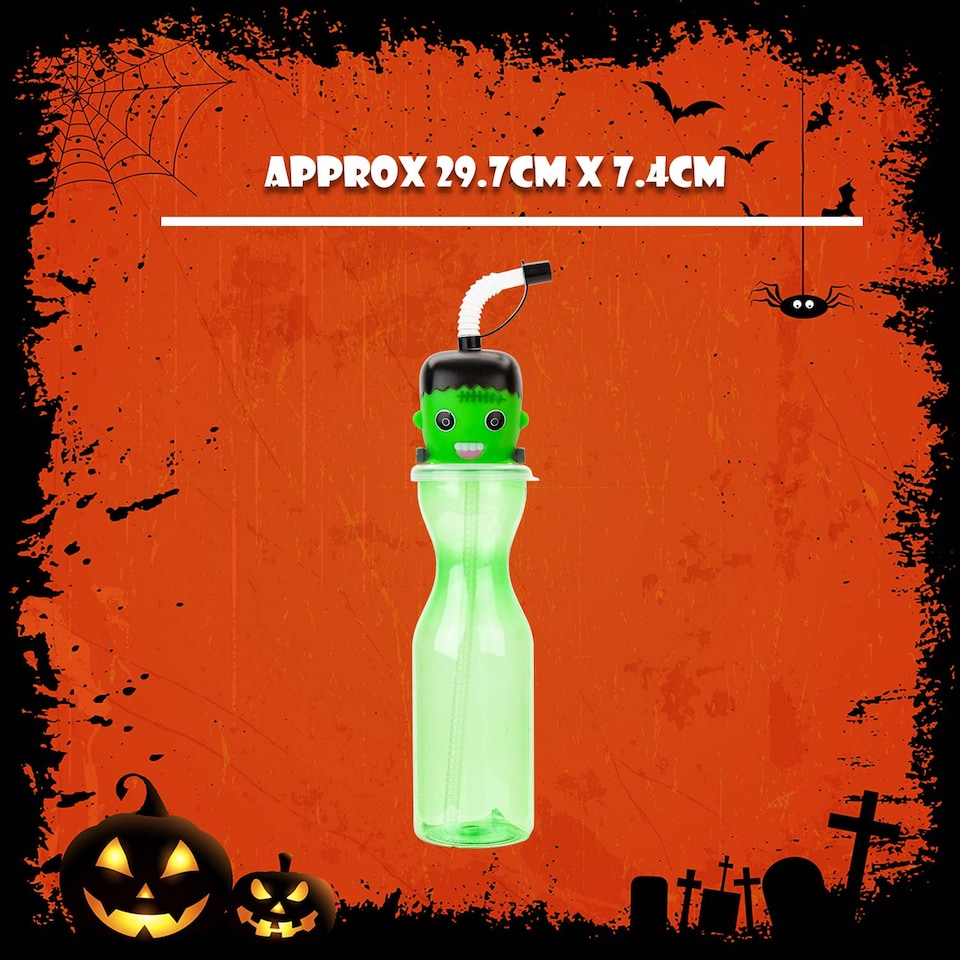 image 1 of vfm-estore Halloween Bottle 500ml - Frankenstein Party Drink Bottle