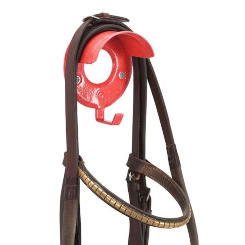 image 1 of Stubbs Bridle Rack Single S20 - Red - One Size