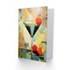 image 2 of Martini Cocktail Party Drink Colourful Geometric Greeting Card