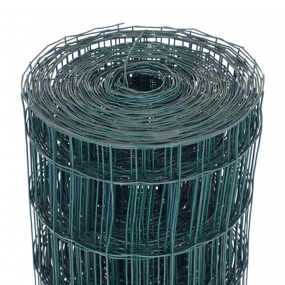 image 1 of 1.2m x 25m Green PVC Coated Galvanised Steel Mesh Stock Fencing