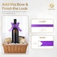 image 2 of 60pcs Purple 50mm/5cm Large Ribbon Pull Bows for Gift Wrapping, Hampers, Florist Bouquets, Wedding Cars and Party Décor Pullbow