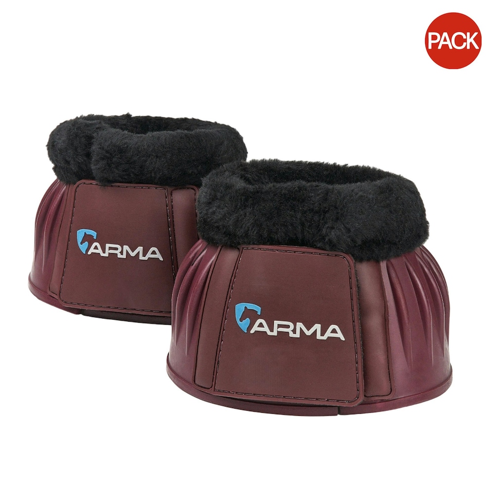 ARMA Horse Overreach Boots (Pack of 2) - Black Cherry - Full