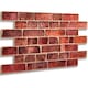 image 9 of NOVECRAFTO Red Brick Effect 3D Wall Panels (96cm x 48cm) DIY PVC Plastic Cladding Panels