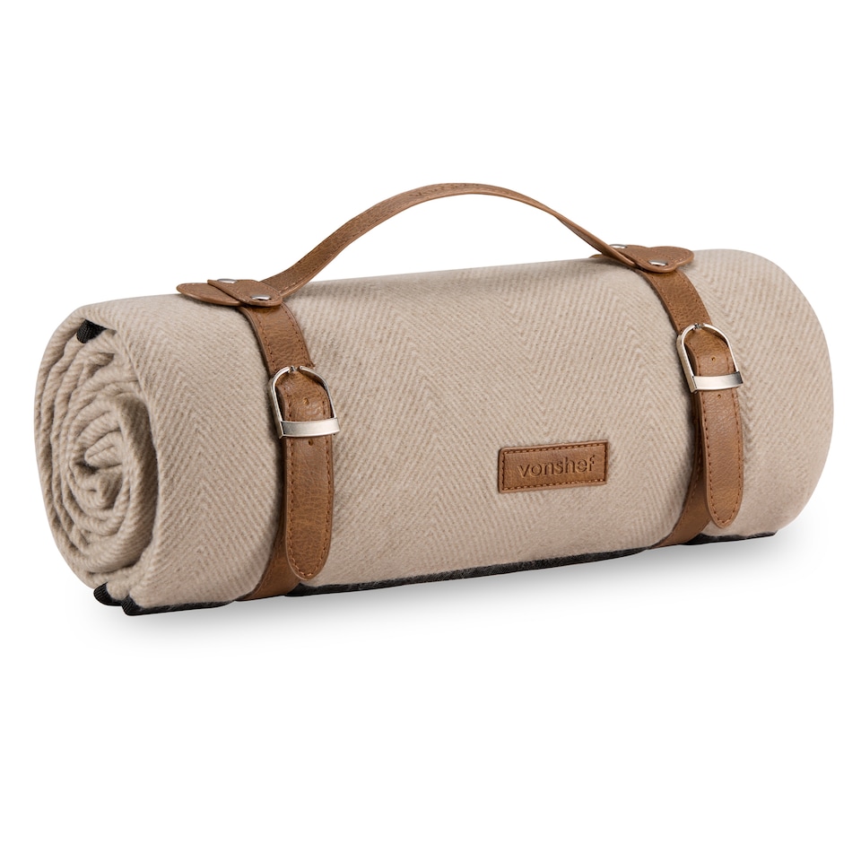 image 1 of Vonshef Small Picnic Blanket - Outdoor Rug - 147x180cm