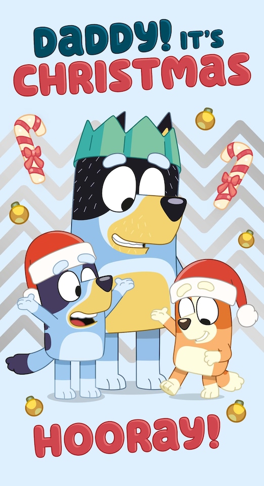 image 1 of BLUEY DADDY CHRISTMAS CARD