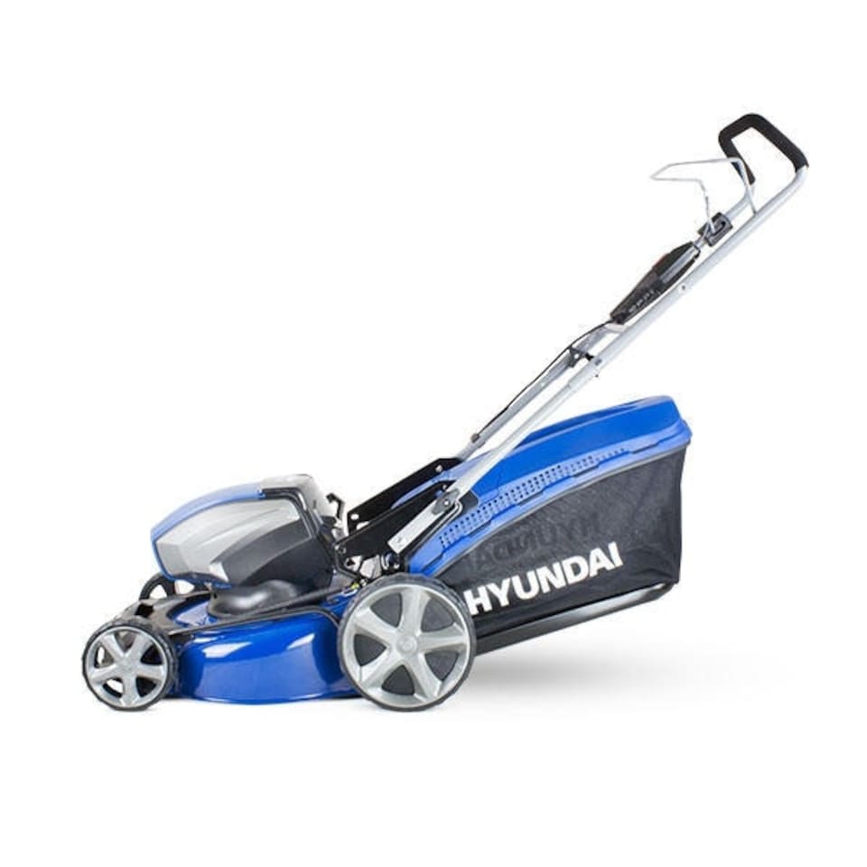 image 1 of Hyundai 80V Lithium-Ion Cordless Battery Powered Lawn Mower 45cm Cutting Width With Battery and Charger | HYM80LI460P