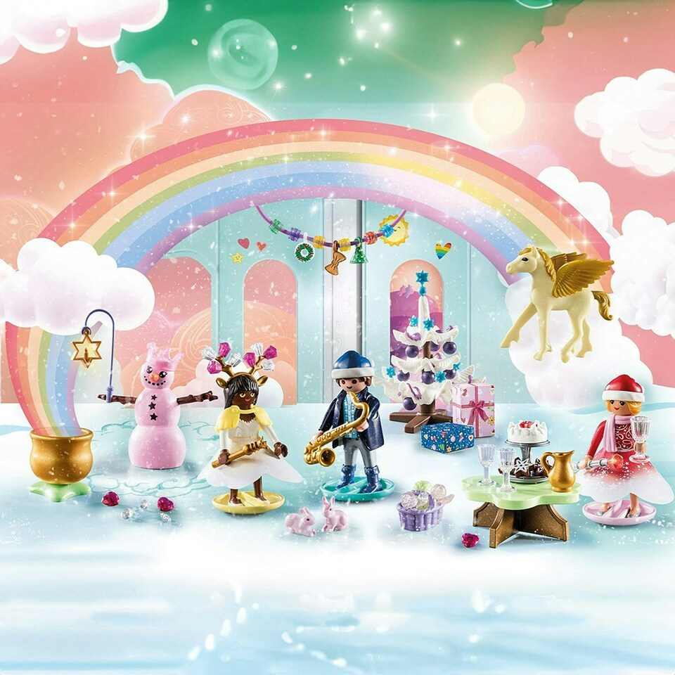 image 1 of Playmobil Princess Magic Advent Calendar Christmas Under The Rainbow