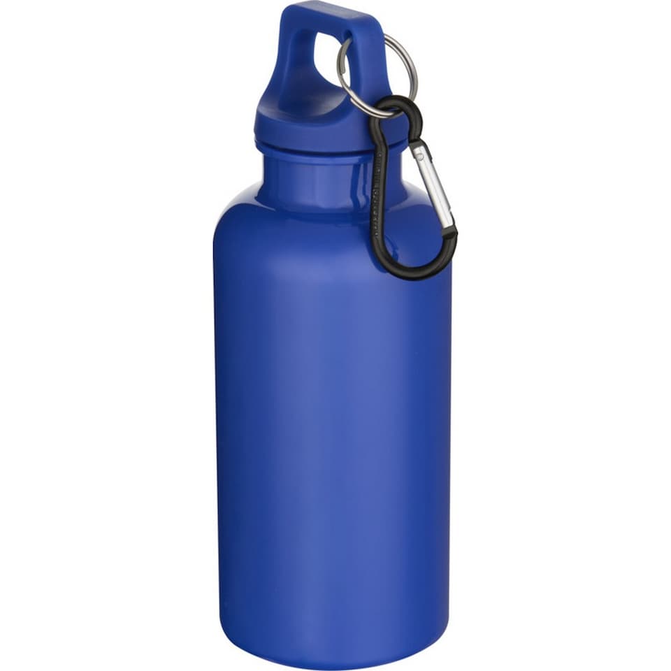 image 1 of Floso Oregon Solid Plastic Carabiner Clip 400ml Water Bottle | Blue | Dark Blue | 1
