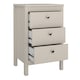 image 5 of Madrid Bedside Table 3 Drawers in Cashmere N/A