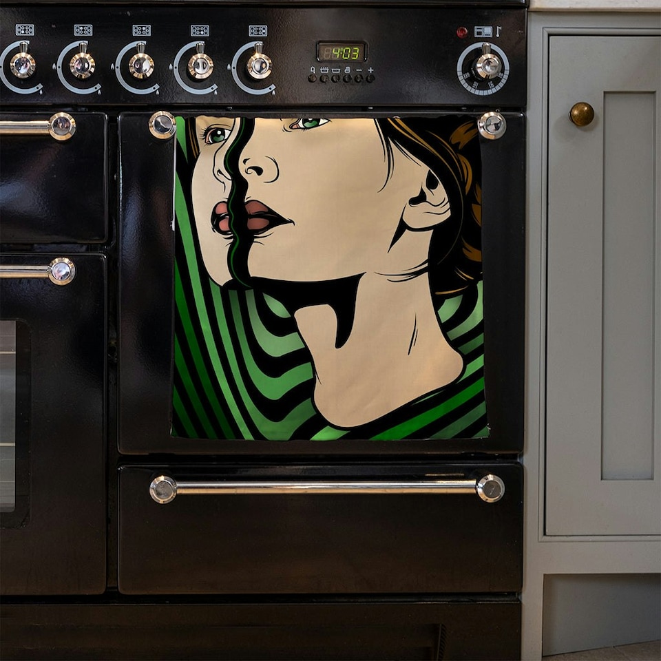 image 1 of portrait of woman (Kitchen Towel)