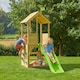 image 2 of Treehouse Wooden Play Tower, with Wavy Slide & Climbing Wall - FSC® certified