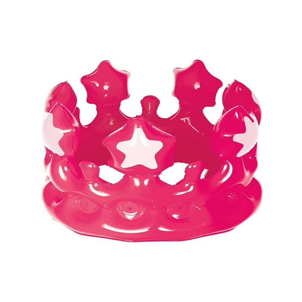 Amscan Crown Inflatable Party Accessory - Pink/White - One Size One Size