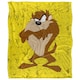 image 1 of Looney Tunes Character Collage Taz Blanket - Multicoloured - One Size