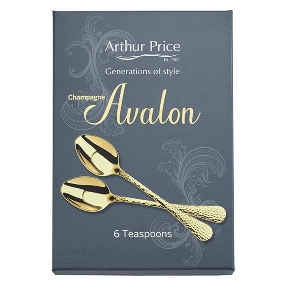 image 1 of Arthur Price Champagne Avalon Box of 6 Tea Spoons