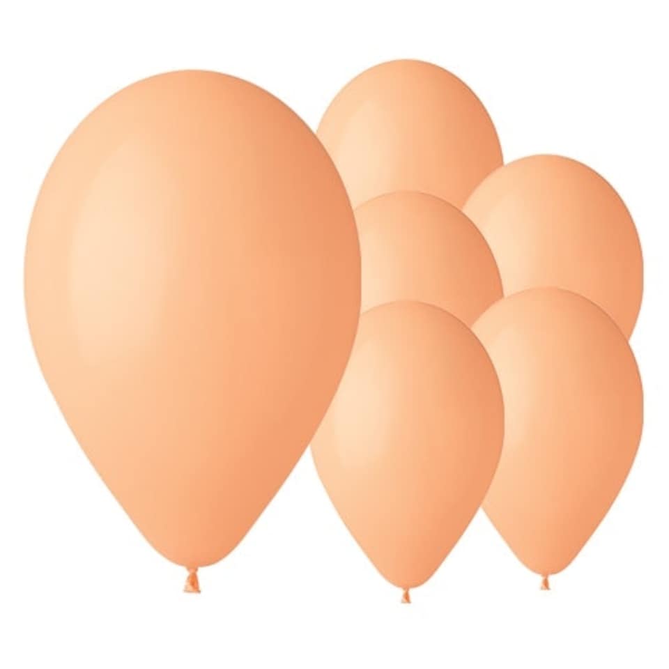 Peach Orange Biodegradable Latex Balloons 33cm / 13 in - Pack of 50
