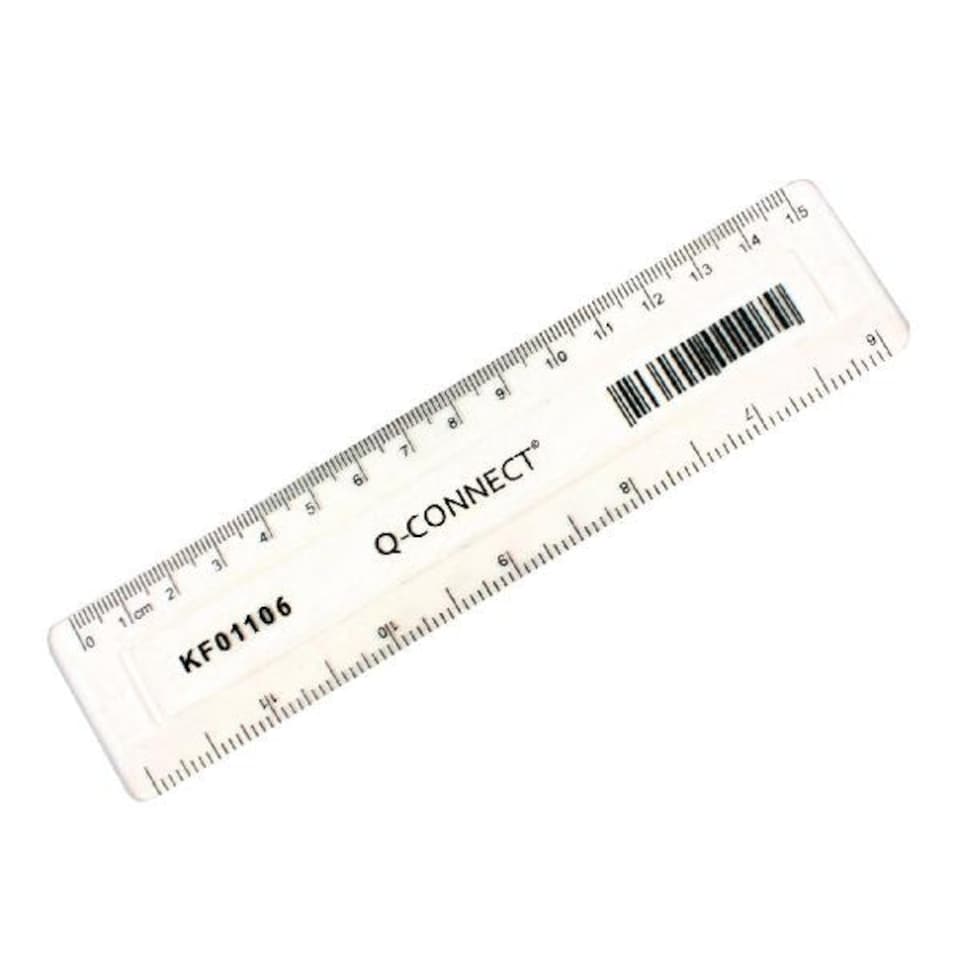 image 1 of Clear 150mm/15cm/6inch Ruler