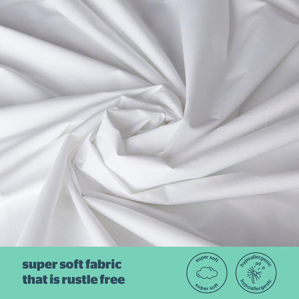image 1 of Silentnight Waterproof Mattress Protectors, Pack of 2 | White | 2
