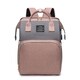 image 1 of Multifunctional Folding Cot and Changing Bag | Pink | Pink