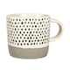 image 5 of Nicola Spring Ceramic Dipped Dots Coffee Mugs - 385ml - Grey - Pack of 6 Grey
