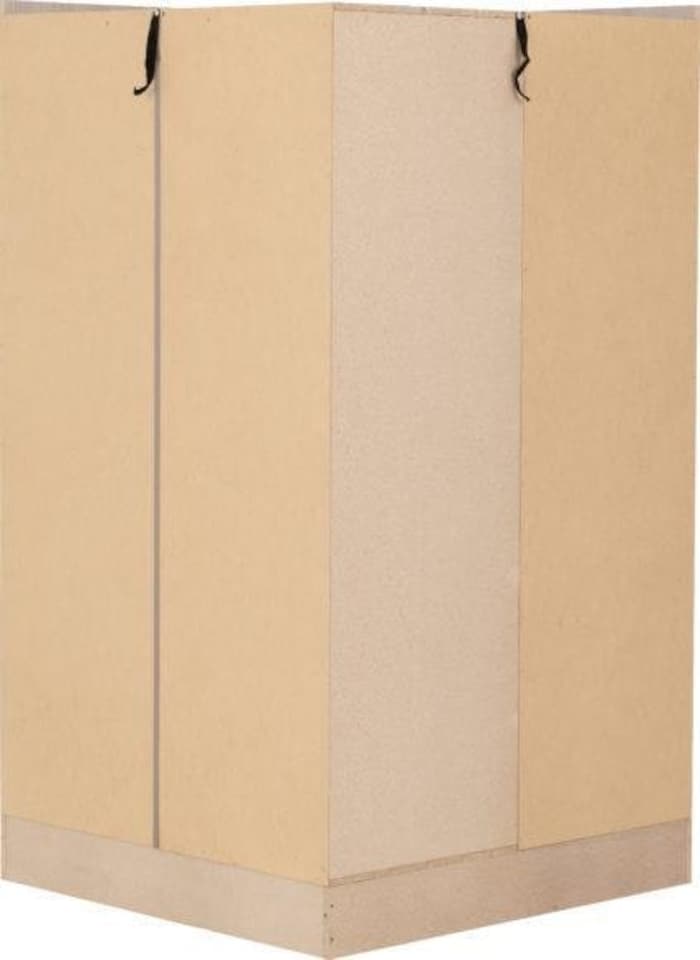 image 1 of Nevada 2 Door Corner Wardrobe | Grey