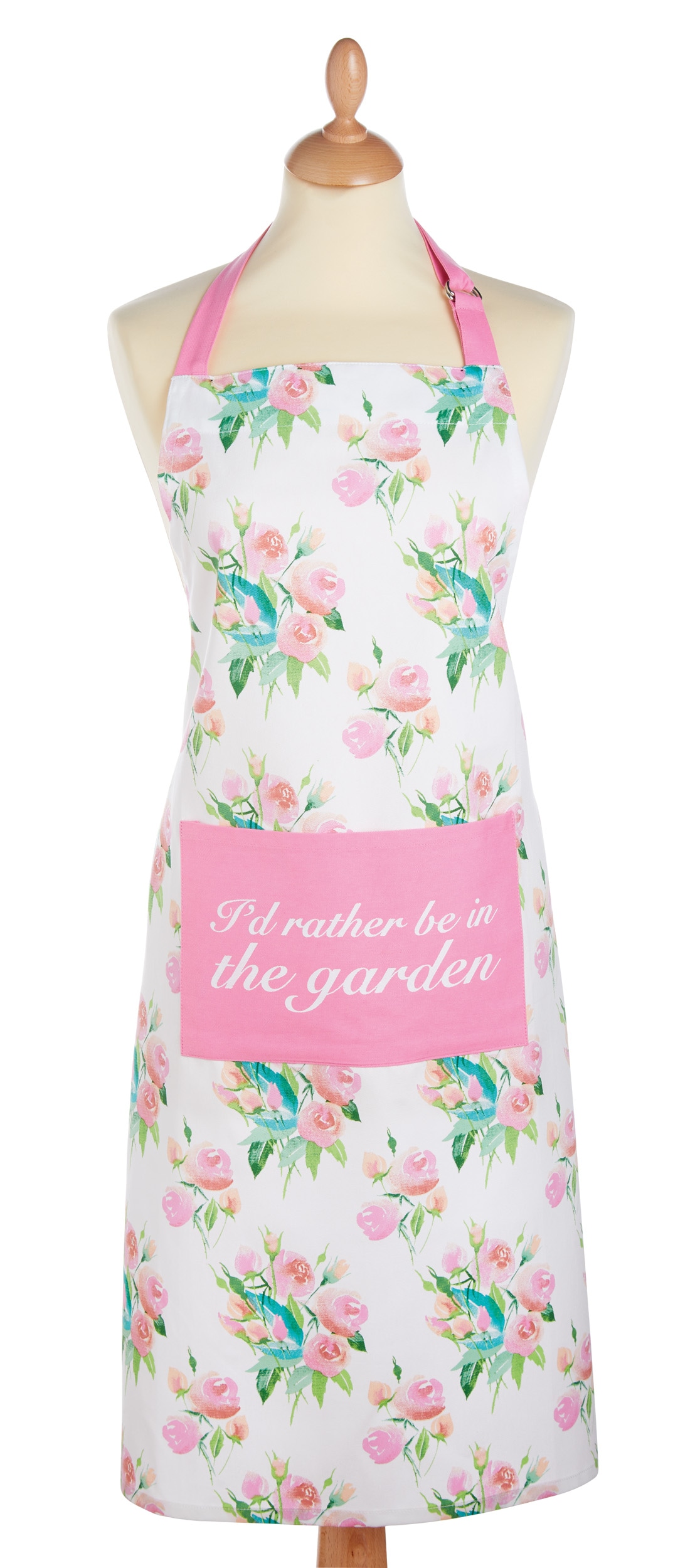 KitchenCraft Apron Pink Rose Cotton Pink 1
