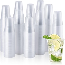 ECONX 7oz Disposable Clear Vending Water Cooler Drinking Cups Plastic Strong Drinking Glasses 500pc