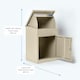 image 10 of SMART PARCEL BOX® Medium Front Access | Cream | 1