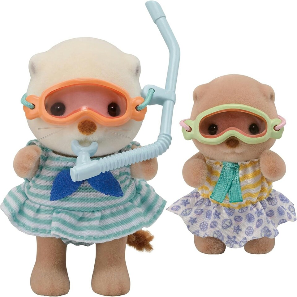 image 1 of Sylvanian Families - Sea Otter Sisters-Splashy Snorkel Set
