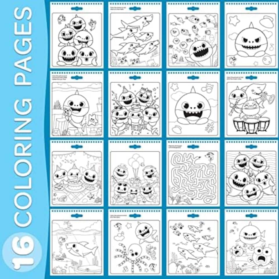 image 1 of Crayola Baby Shark Color Wonder Colouring Set