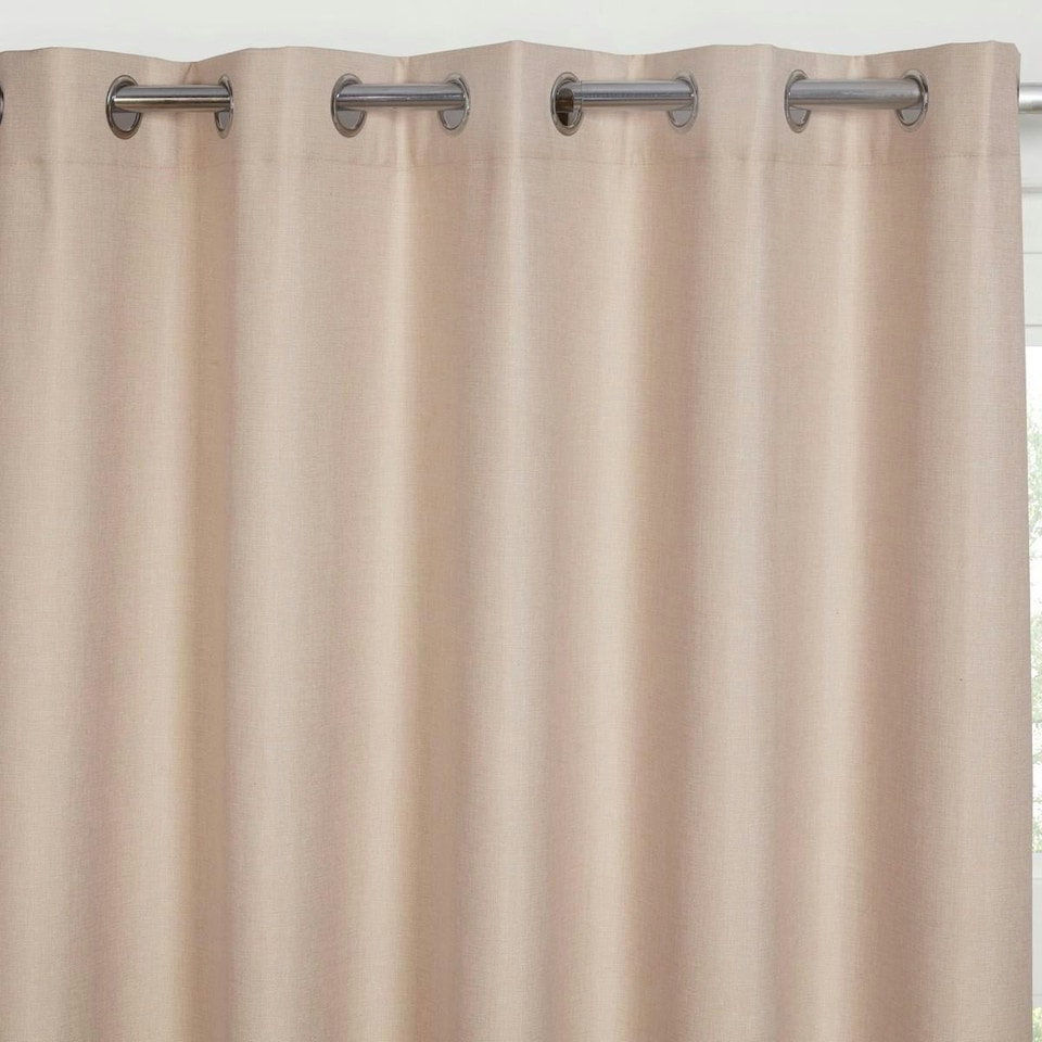 image 1 of Sundour Cosmos Eyelet Curtains Natural Cream | 66x90"