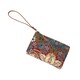 image 2 of Signare Wristlet Pouch Bag Strawberry Thief Red Red | Brown Strap