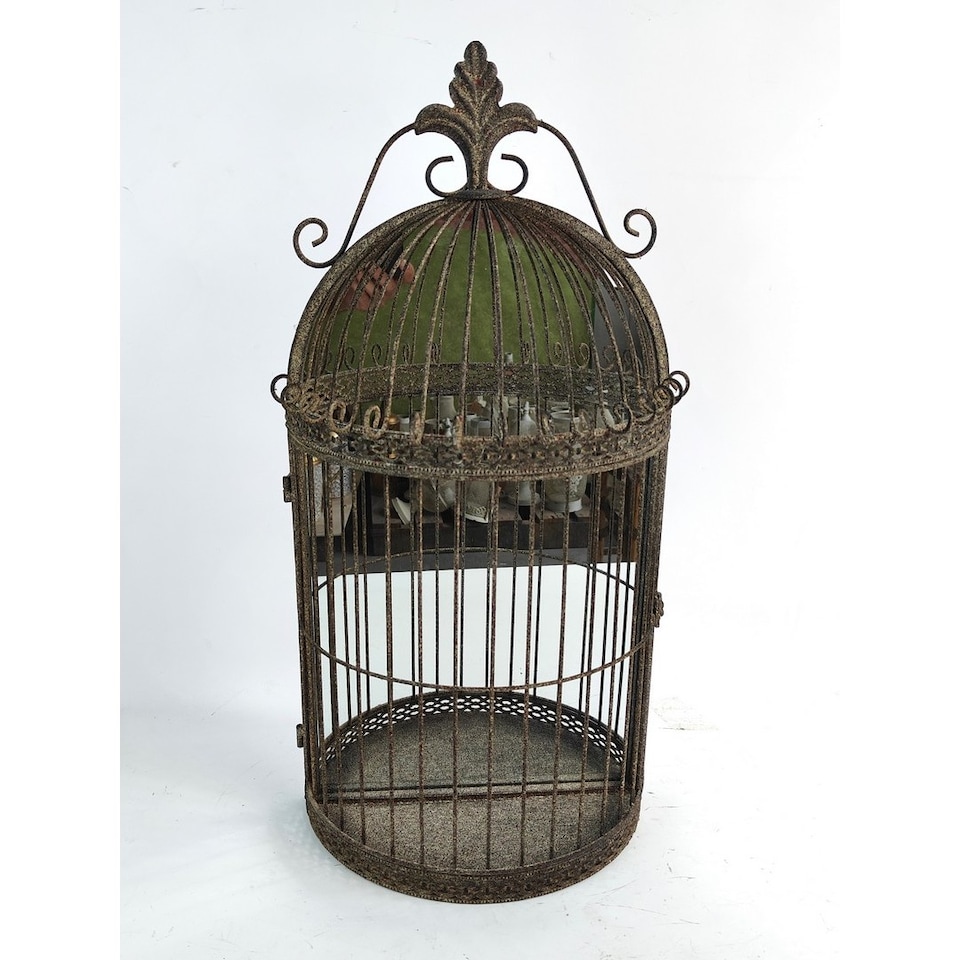 image 1 of Garden Mirror Cage - Metal - L17 x W32 x H63 cm