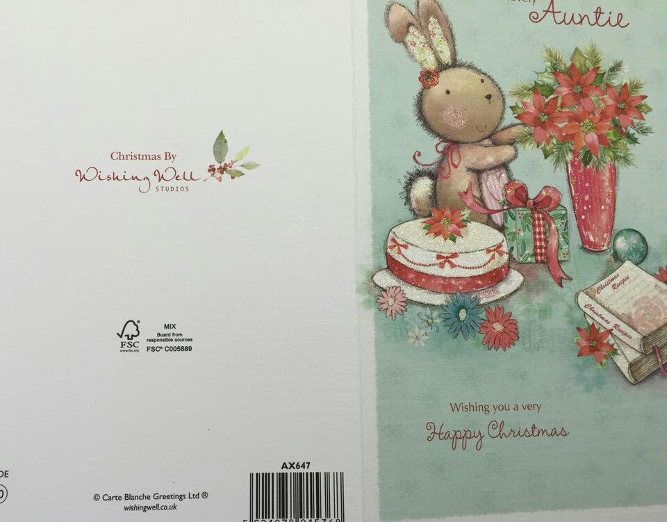 image 1 of Cute Auntie Christmas Card By Carte Blanche