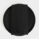 image 7 of OHS Matte Velvet Soft Round Foldable Footstool Seat Storage Organiser Ottoman | Black