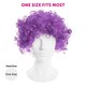 image 5 of Purple Curly Wig | Purple | 12