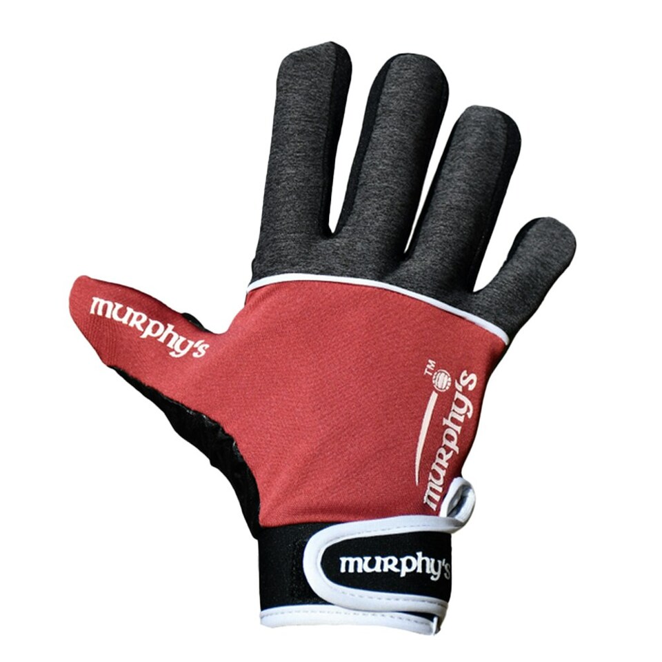 image 1 of Murphys Unisex Adult V2 Gaelic Gloves - Grey/Maroon/White - XL