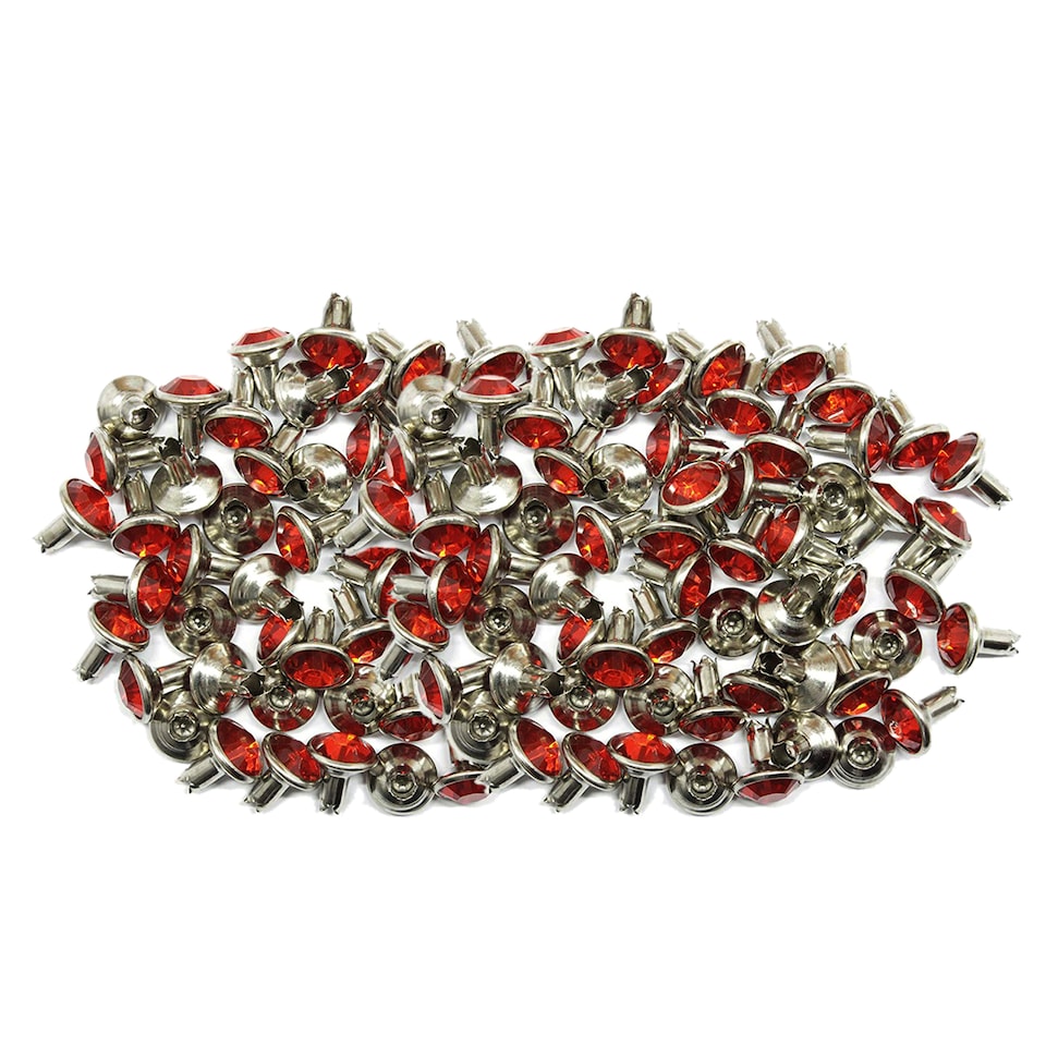image 1 of 10mm Diamante Acrylic Rhinestone Studs with Pins - Pack of 10