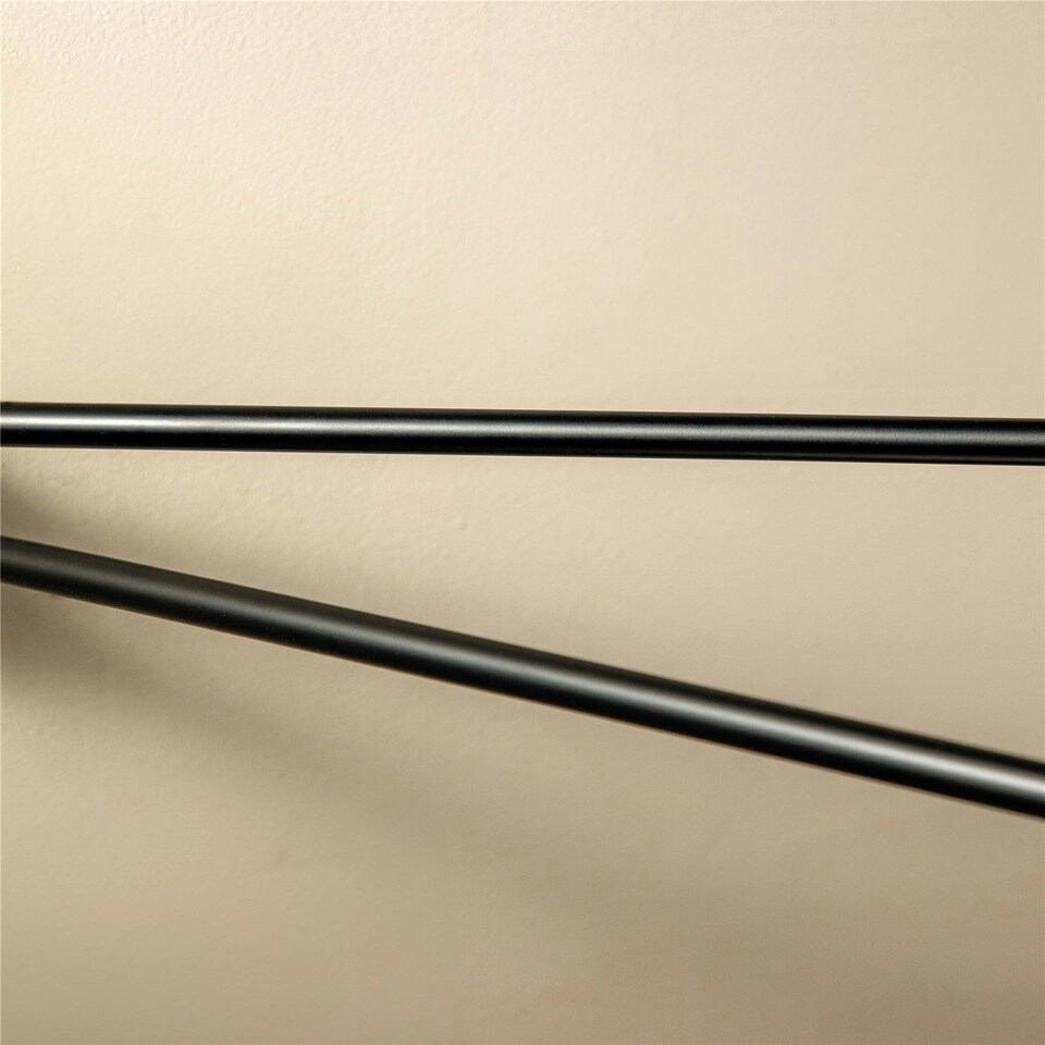 image 1 of Cosmic Swivel Double Towel Rectangular Rail with Black Matt Finish for Bathroom