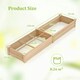 image 2 of COSTWAY Wooden Raised Garden Bed Elevated Planting Bed N/A
