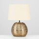 image 3 of ValueLights Krista Brushed Copper Table Lamp and E14 Candle LED 4W Warm White 3000K Bulb