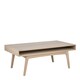 image 1 of Marte Coffee Table with Open Shelf in White Oak