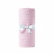 image 1 of Homescapes Organic Cotton Waffle Baby Blanket Pink - 90 x 112 cm Pink
