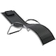 image 1 of Outsunny Sun Lounge Recliner Lounge Chair Design Ergonomic w/ Pillow Black