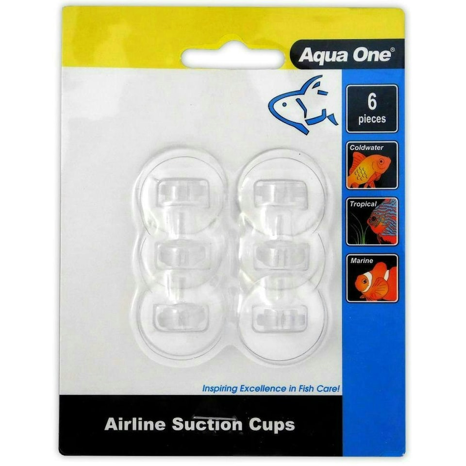 image 1 of Aqua One Suction Cups Airline 6pk